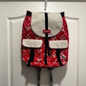 Believe Pink Drawstring Backpack With Magnetic Closure